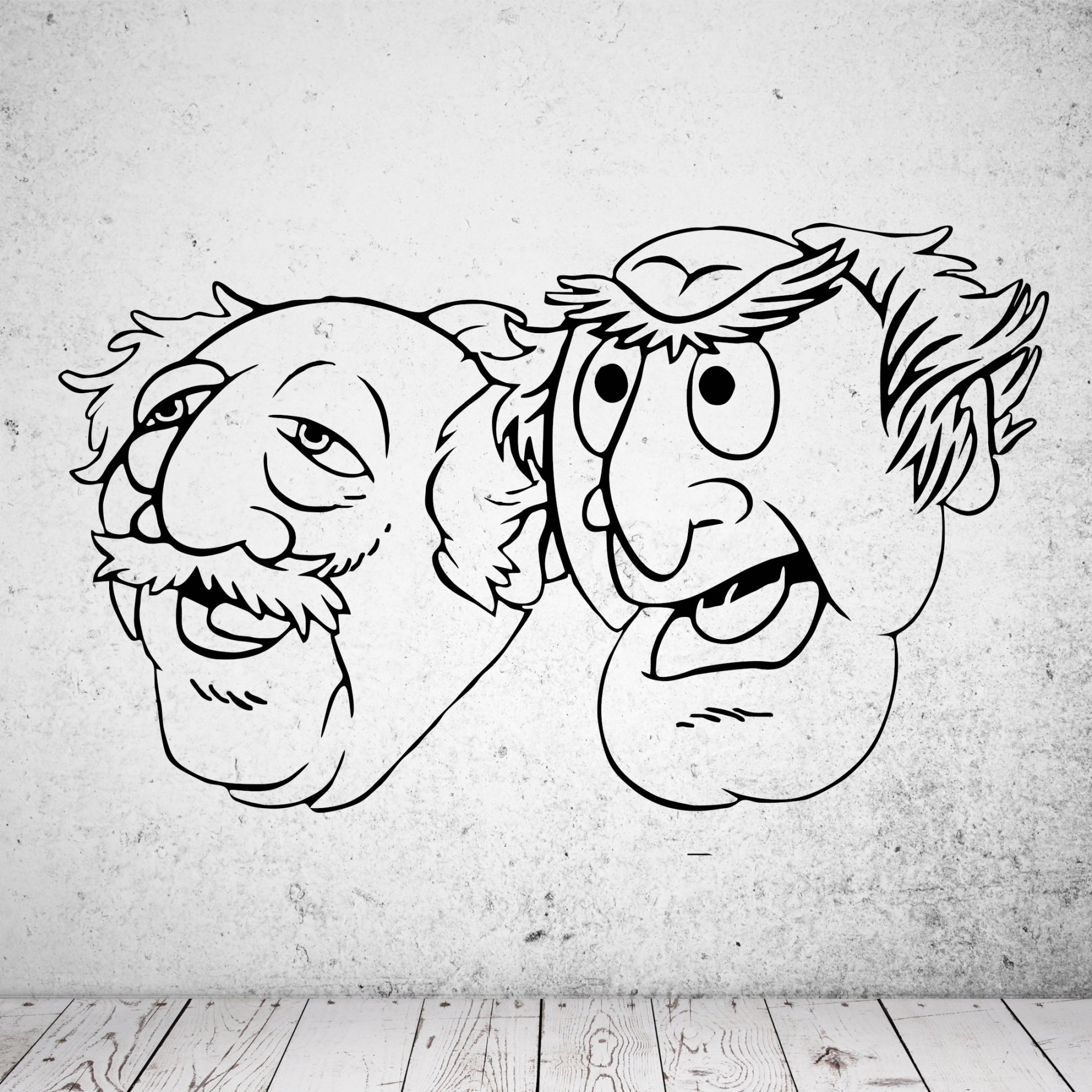 Wandaufkleber 46180 Waldorf & Statler - Muppet Show